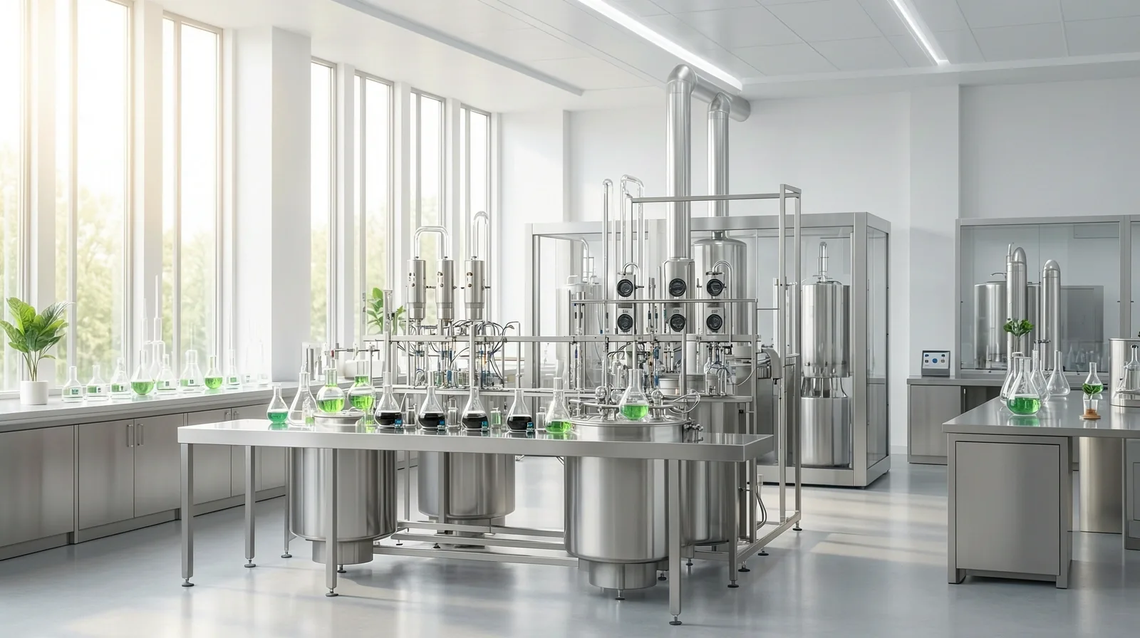 Laboratorio de extracción botánica de alta precisión